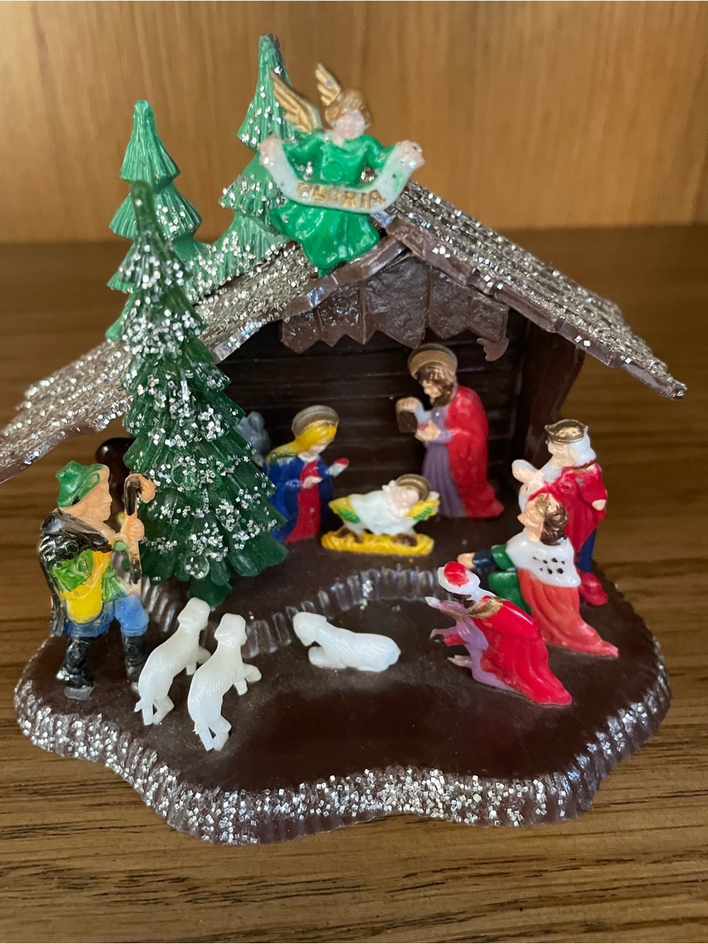 Vintage Miniature Nativity Scene Figurine